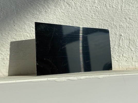  Шильдики из анодированного алюминия - черный