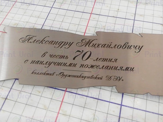 Шильдики из нержавейки (шлифованный)