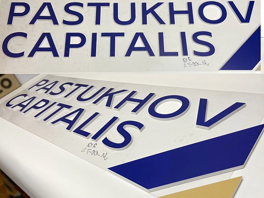 Интерьерная  вывеска (Буквы плоские)