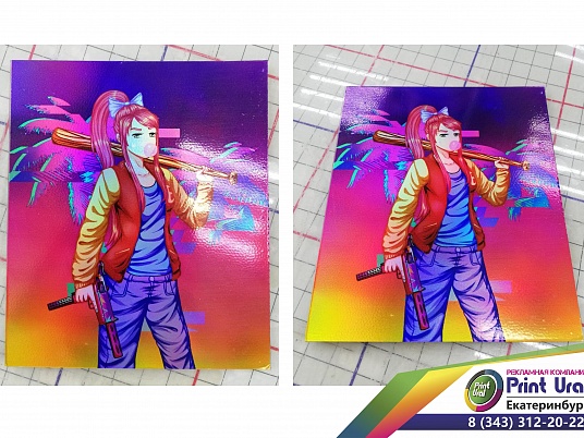 Таблички из пластика ПВХ с пленкой