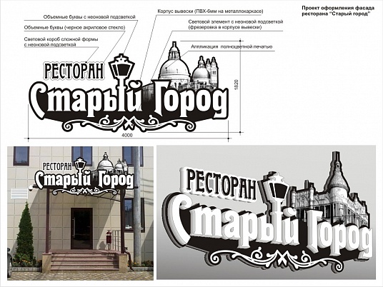 Создание дизайн макета Вывески