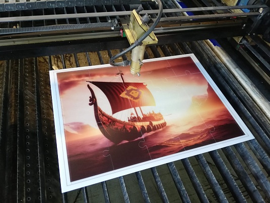 Пазл на молочном оргстекле